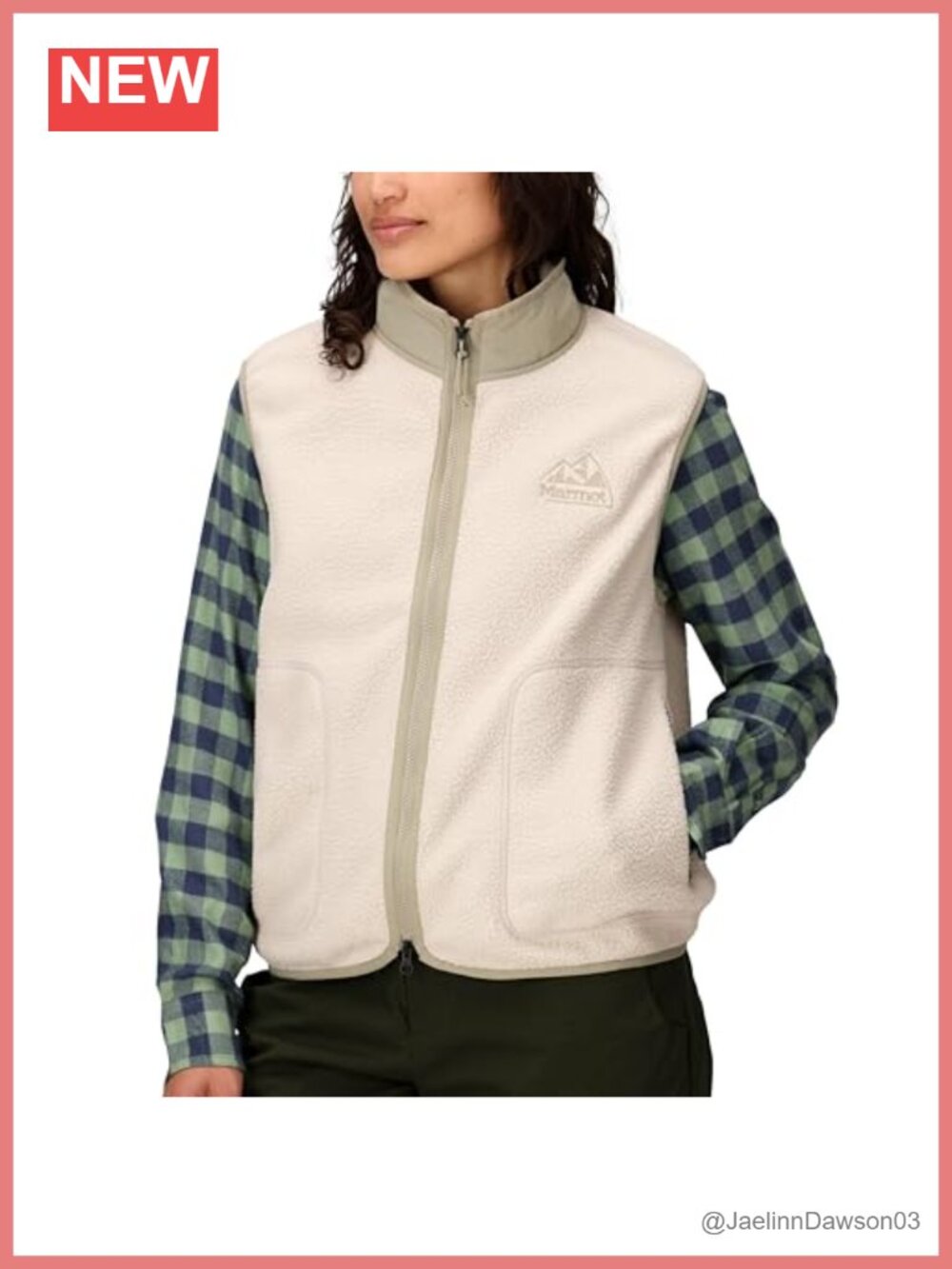 Wanderer High Pile Sherpa Fleece Vest Recycled Polyester Sleeveless